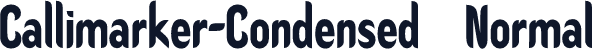 Callimarker-Condensed  Normal