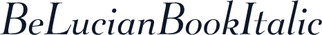 BeLucianBookItalic