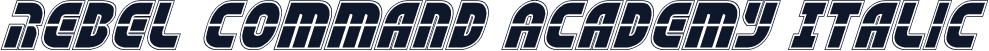 Rebel Command Academy Italic