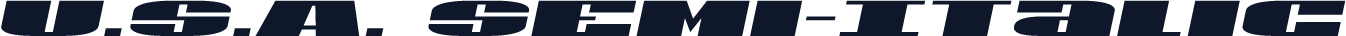 U.S.A. Semi-Italic