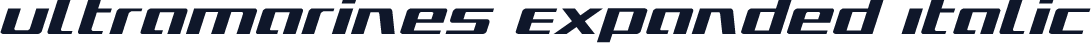 Ultramarines Expanded Italic