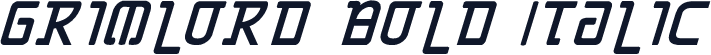 Grimlord Bold Italic