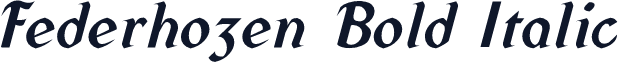 Federhozen Bold Italic