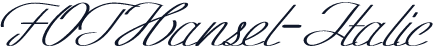 FOTHansel-Italic