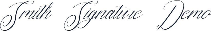 Smith Signature Demo