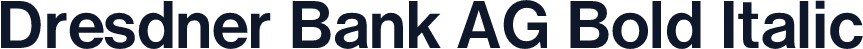 Dresdner Bank AG Bold Italic