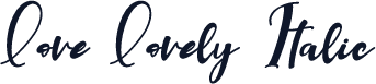 Love Lovely Italic