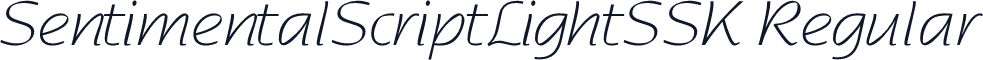 SentimentalScriptLightSSK Regular