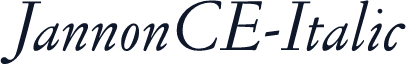 JannonCE-Italic