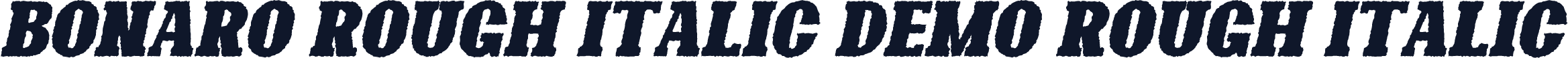Bonaro Rough Italic Demo Rough Italic