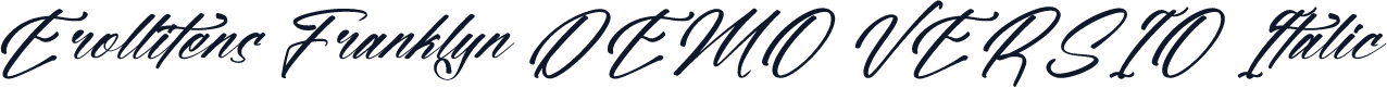 Erollitens Franklyn DEMO VERSIO Italic