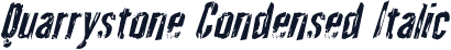 Quarrystone Condensed Italic