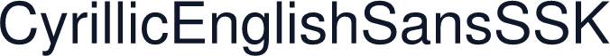 CyrillicEnglishSansSSK