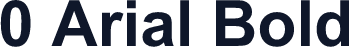 0 Arial Bold