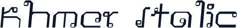 Khmer Italic