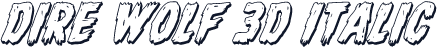 Dire Wolf 3D Italic