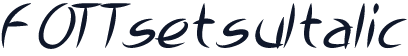 FOTTsetsuItalic