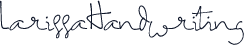LarissaHandwriting