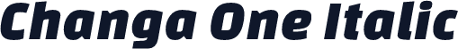 Changa One Italic