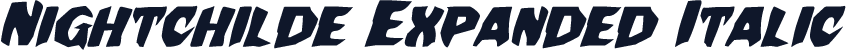 Nightchilde Expanded Italic