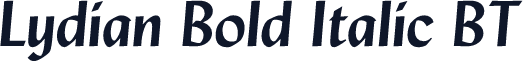 Lydian Bold Italic BT