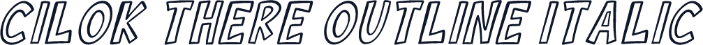 Cilok There Outline Italic