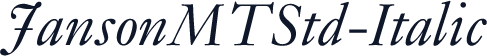 JansonMTStd-Italic
