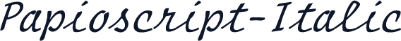 Papioscript-Italic