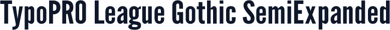 TypoPRO League Gothic SemiExpanded