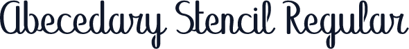 Abecedary Stencil Regular