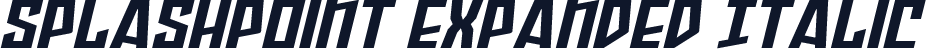 Splashpoint Expanded Italic