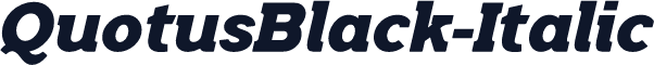 QuotusBlack-Italic
