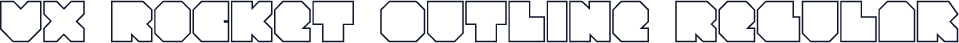 VX Rocket Outline Regular