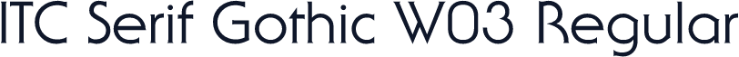ITC Serif Gothic W03 Regular
