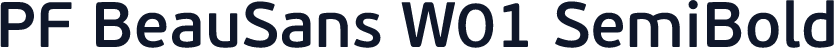PF BeauSans W01 SemiBold