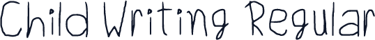 Child Writing Regular
