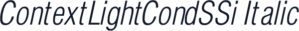 ContextLightCondSSi Italic