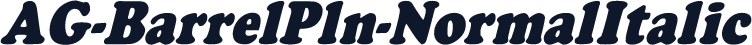 AG-BarrelPln-NormalItalic