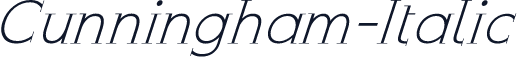 Cunningham-Italic