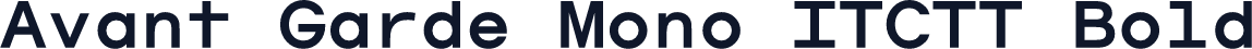 Avant Garde Mono ITCTT Bold