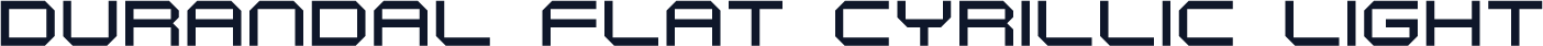 Durandal Flat Cyrillic Light