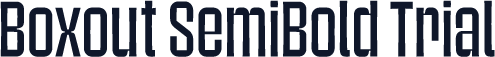 Boxout SemiBold Trial