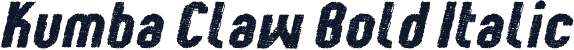 Kumba Claw Bold Italic