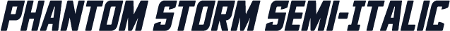 Phantom Storm Semi-Italic