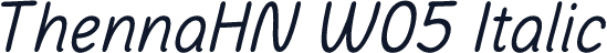 ThennaHN W05 Italic