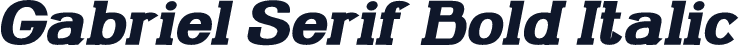 Gabriel Serif Bold Italic