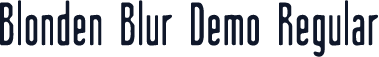 Blonden Blur Demo Regular