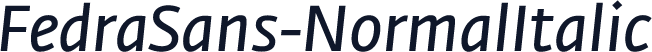 FedraSans-NormalItalic