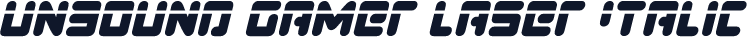 Unbound Gamer Laser Italic