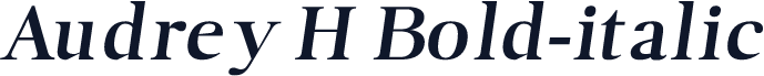 Audrey H Bold-italic